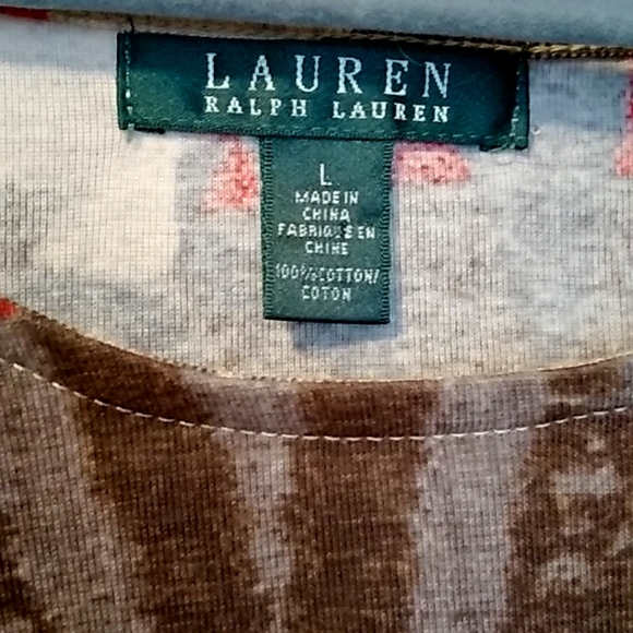Ralf LAUREN 100% Cotton Top sz L - Picture 3 of 4